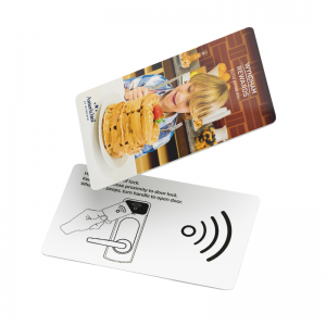 laminated calling card