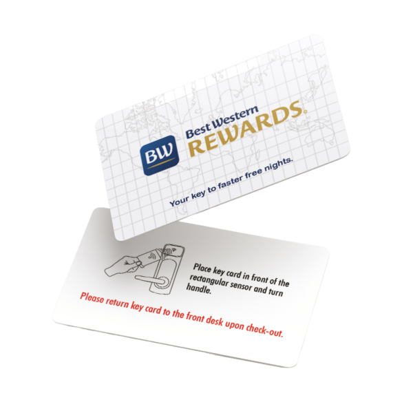 laminated calling card